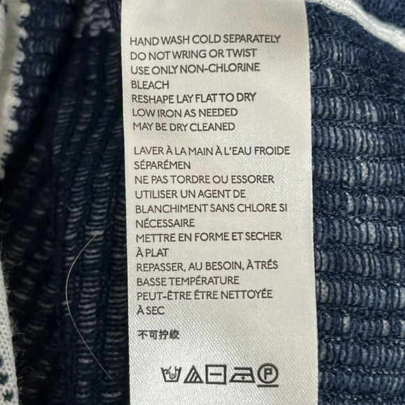 Anthropologie Libby Fair Isle Wool Blend Sweater in Wedgewood - NEW - Medium - Picture 7 of 11